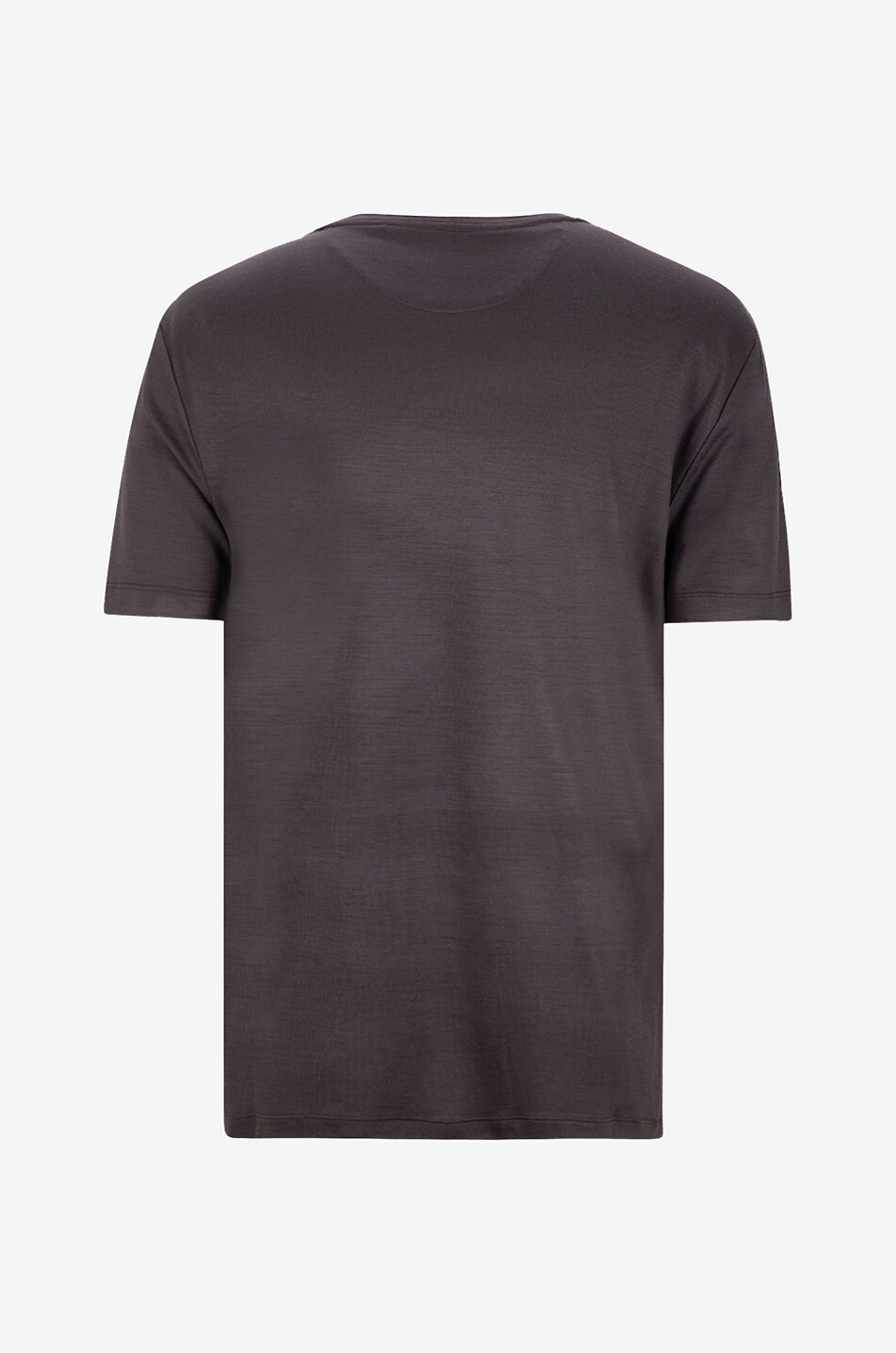 MAURIZIO BALDASSARI Kurzärmeliges T-Shirt aus Schurwolle Herren DUNKELBRAUN 2