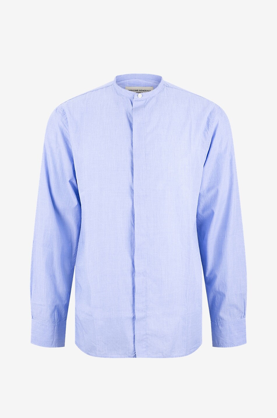 Hemd mit Mandarinkragen aus Baumwolle Gaston