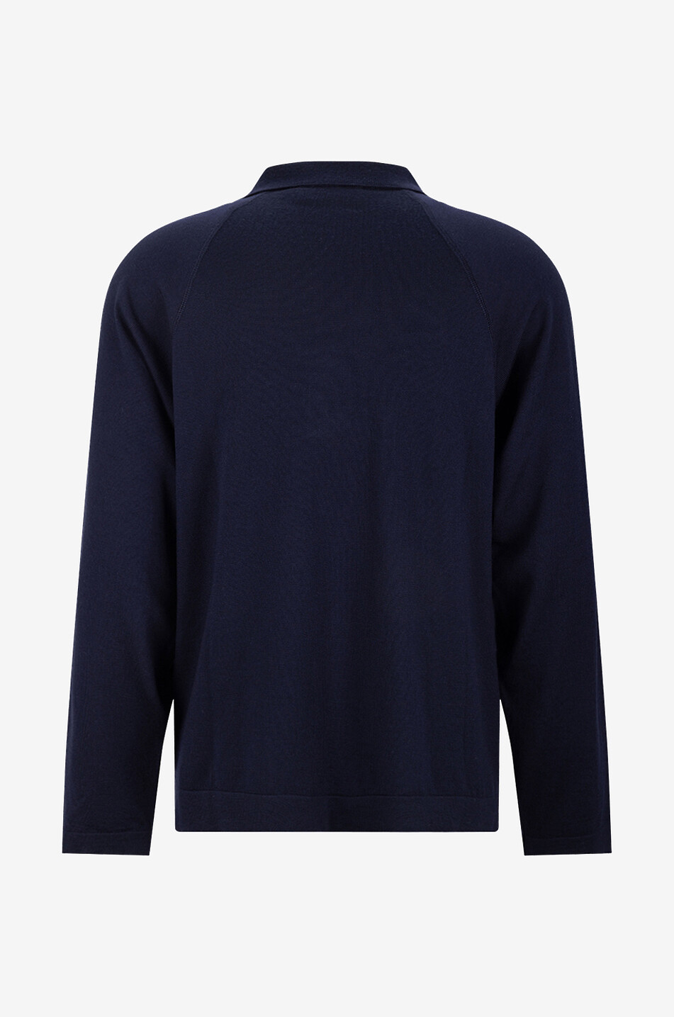 Langarm-Polohemd aus Wolle Kass