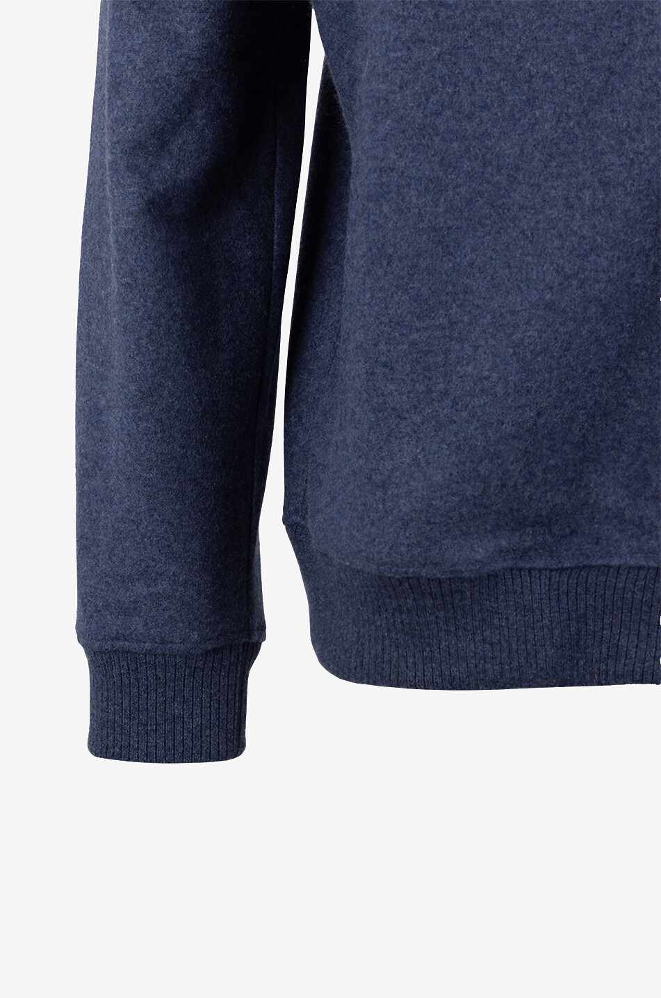 MAURIZIO BALDASSARI Sweat-shirt zippé à capuche en cachemire Homme BLEU MOYEN 3