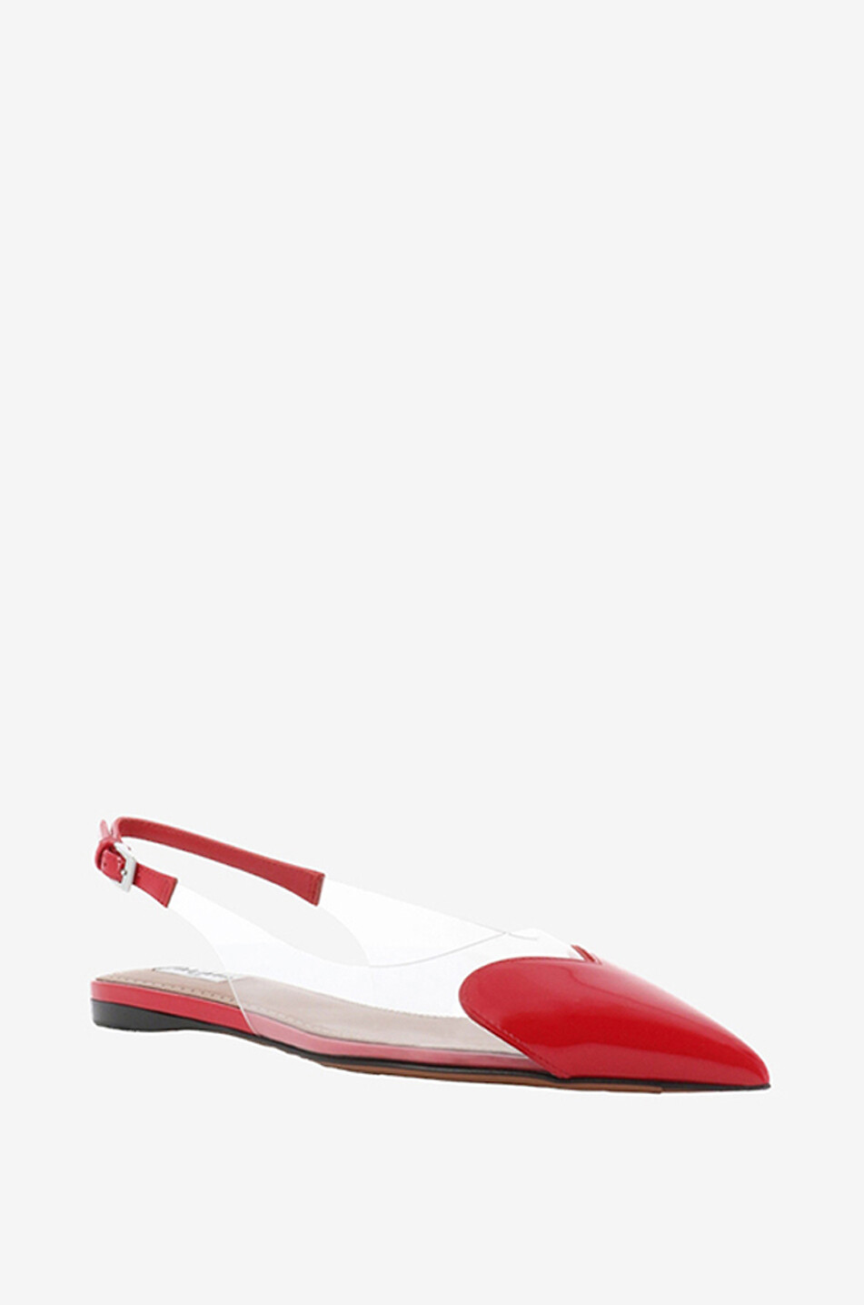 ALAÏA Le Coeur semi-clear slingback ballet flats Women RED 1