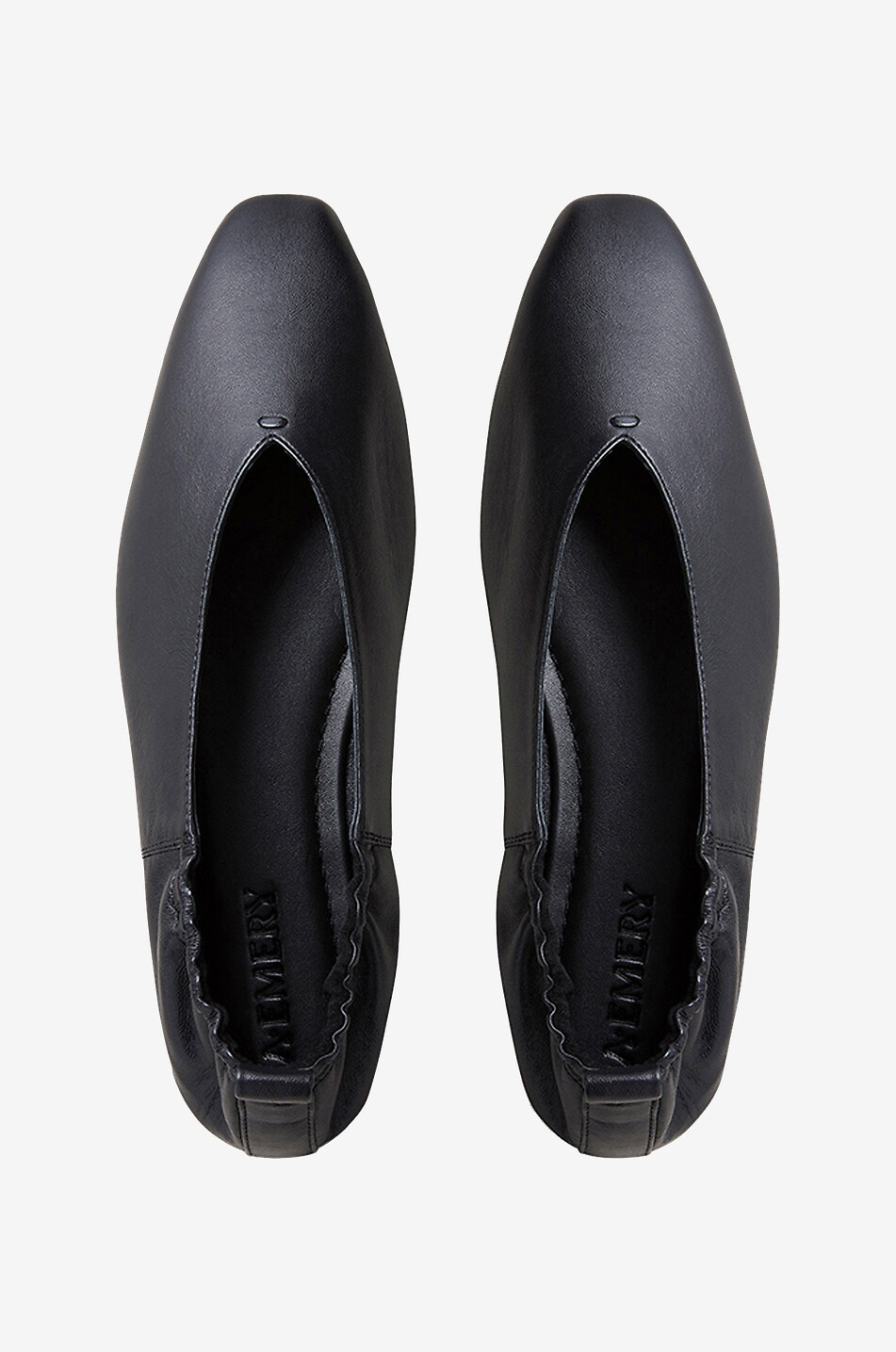 A.EMERY Ballerines en cuir nappa Brie Femme NOIR 3