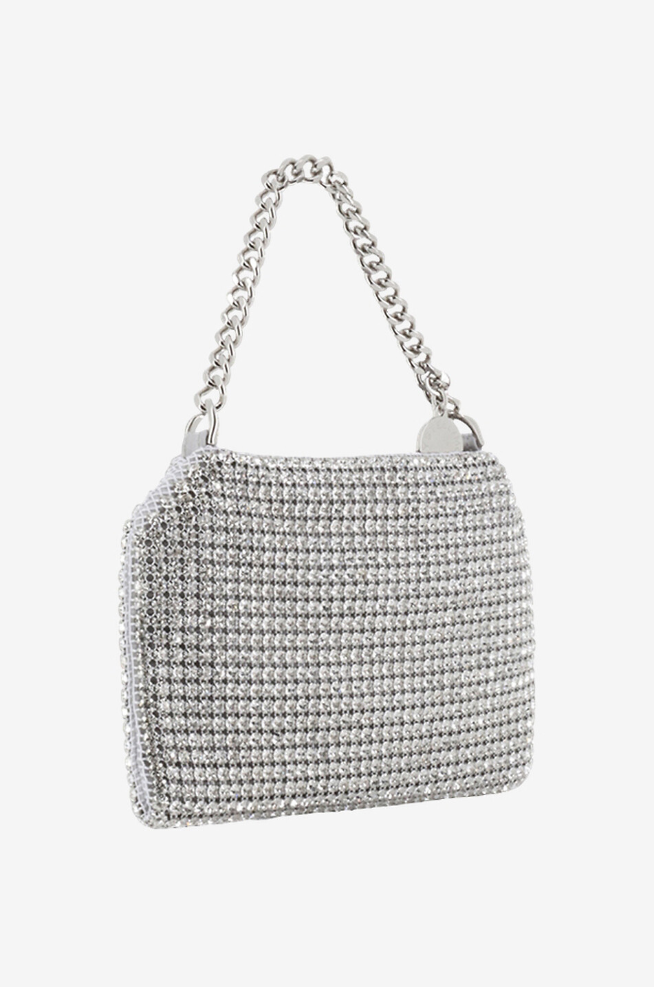 Minitasche aus Kristall-Mesh Falabella Clutch Soft
