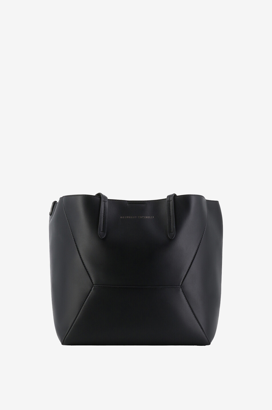 BRUNELLO CUCINELLI Supple smooth leather tote bag Women BLACK 1