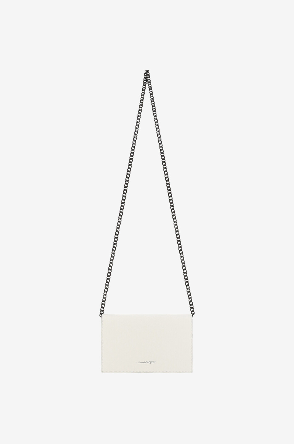 ALEXANDER McQUEEN Schultertasche aus Leder mit Nietendetail Skull Small Damen WEISS 3