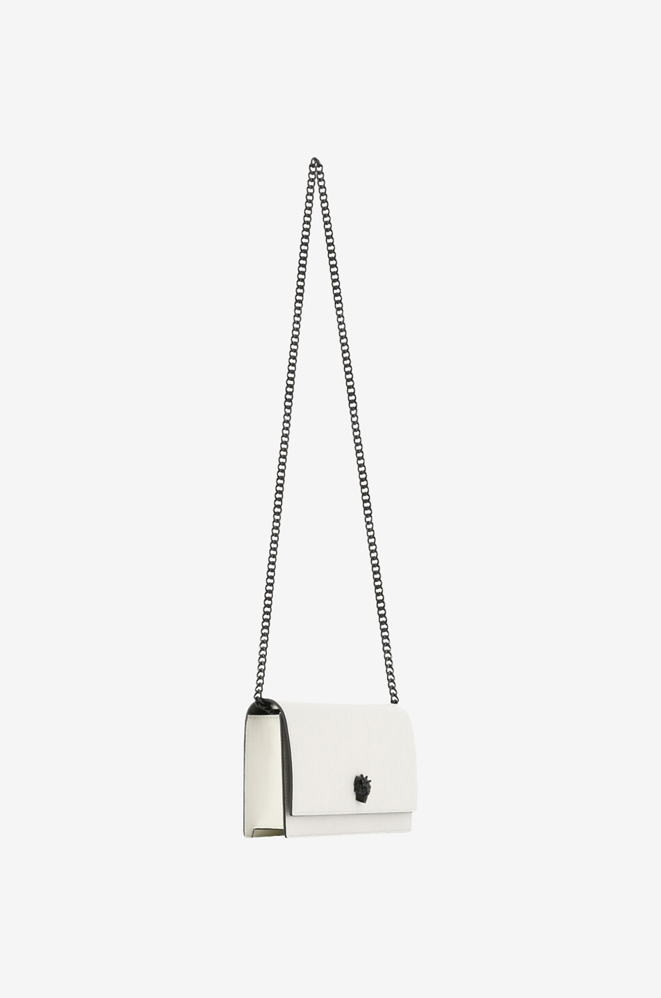 ALEXANDER McQUEEN Schultertasche aus Leder mit Nietendetail Skull Small Damen WEISS 2