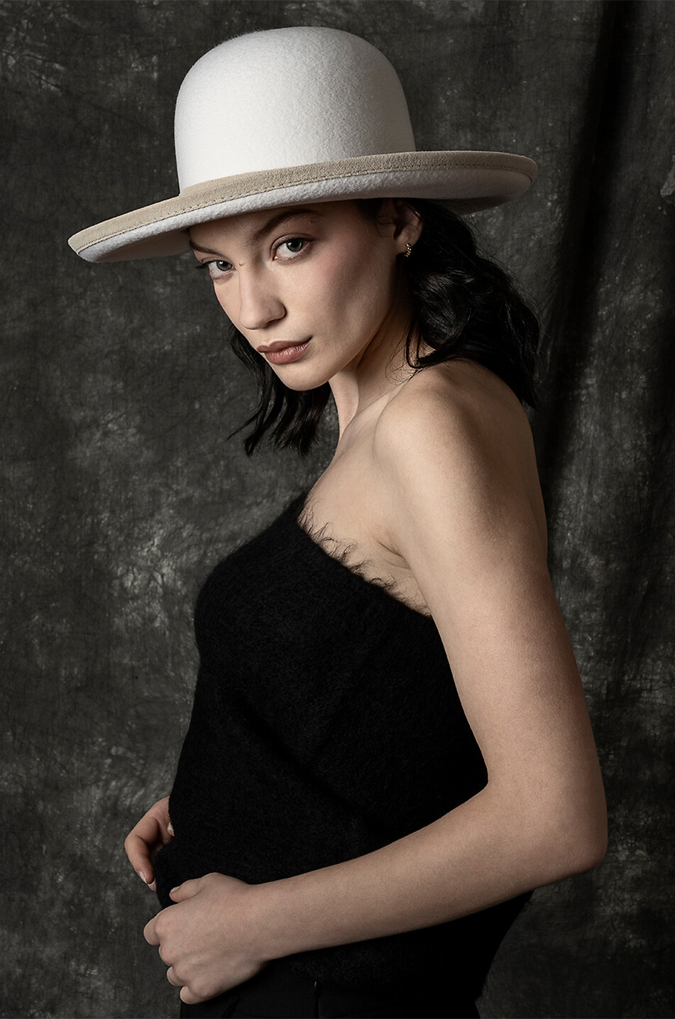 CATARZI 1910 Dylan felt hat Women WHITE 4
