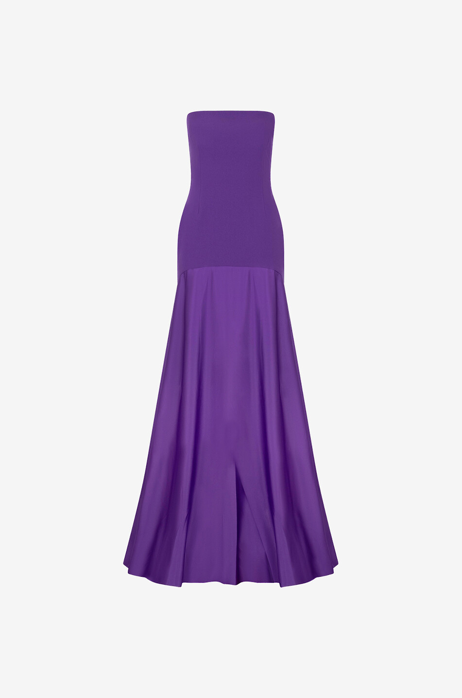 Bustierkleid aus Crêpe und Satin The Alessandra Maxi
