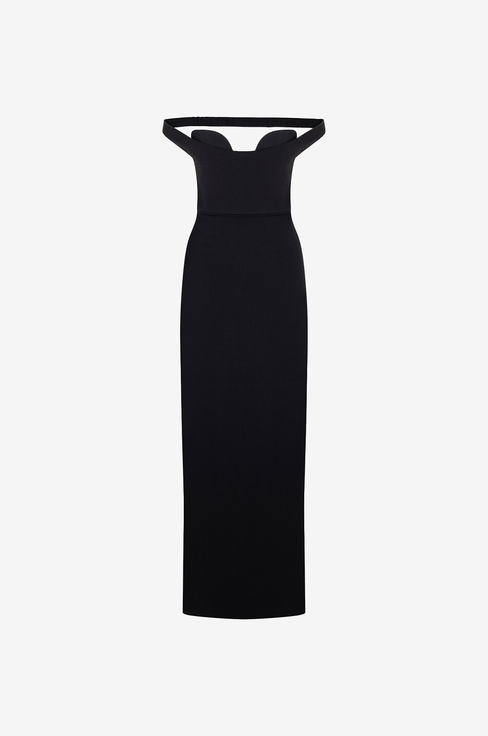 Robe longue en crêpe à épaules dénudées The Serina Maxi