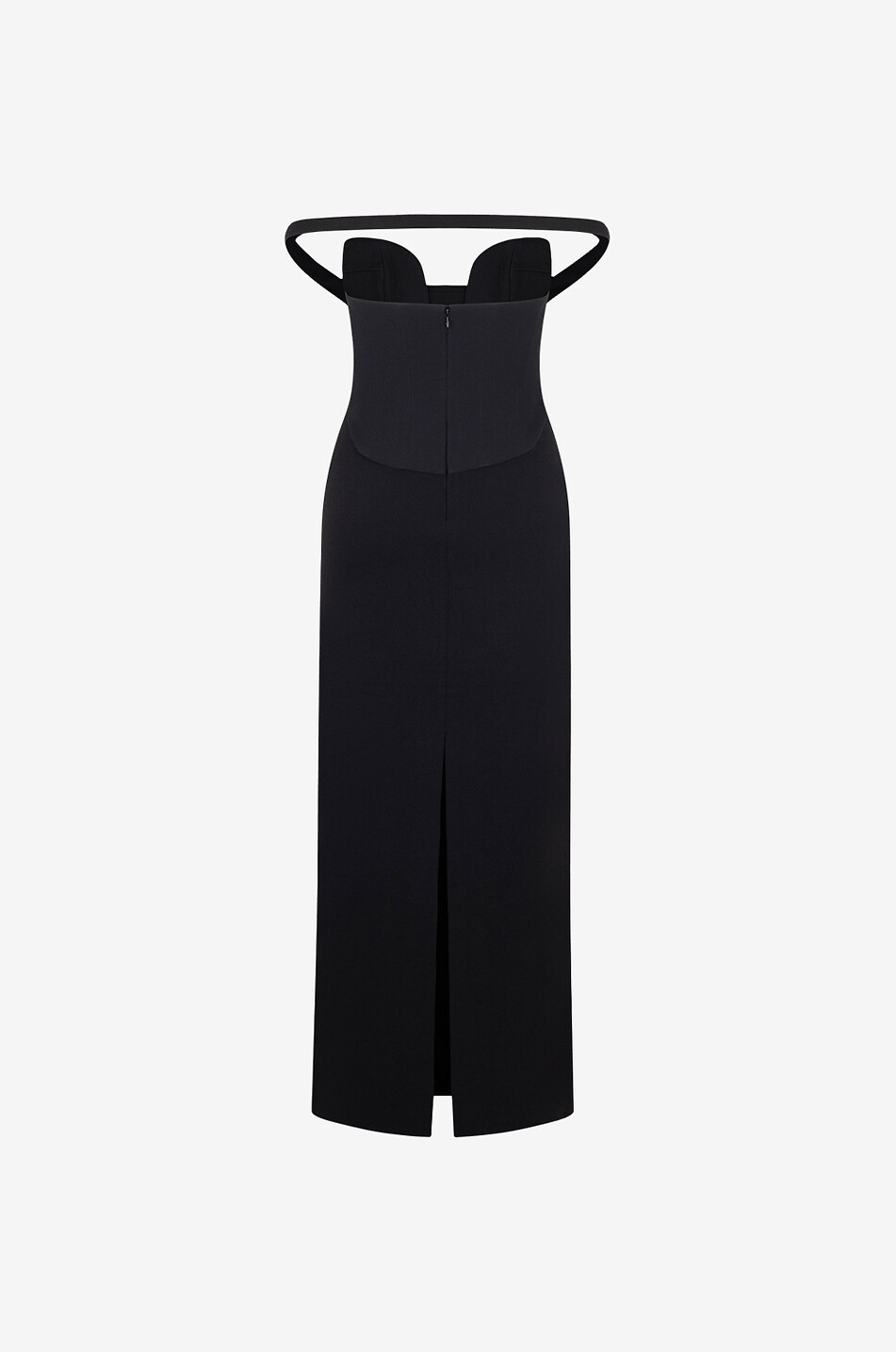 Robe longue en crêpe à épaules dénudées The Serina Maxi