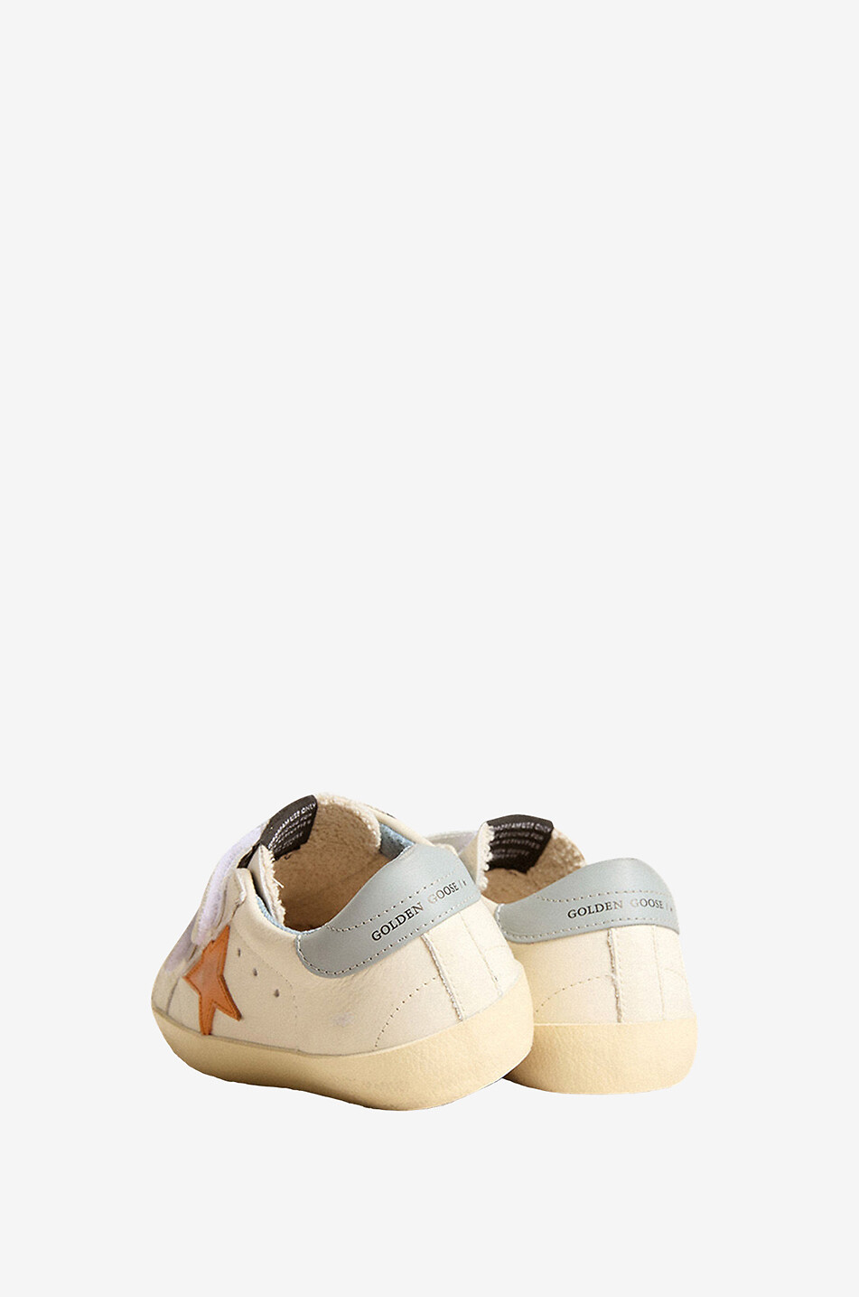 GOLDEN GOOSE Baby Old School cow leather baby sneakers Baby WHITE 4