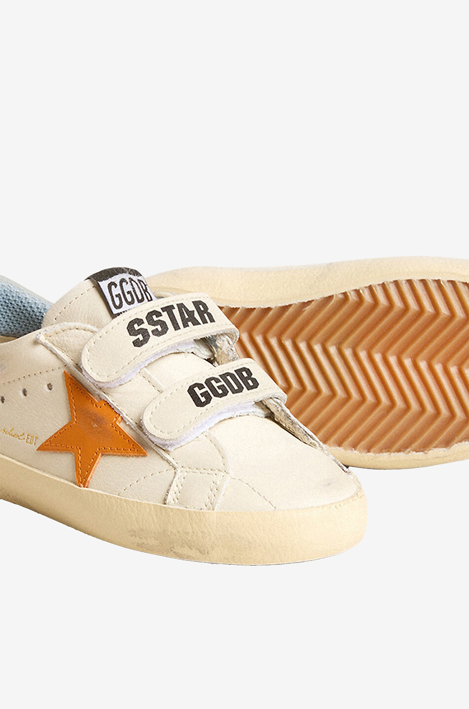 GOLDEN GOOSE Sneakers für Jungen aus Rindsleder Old School Junge WEISS 3