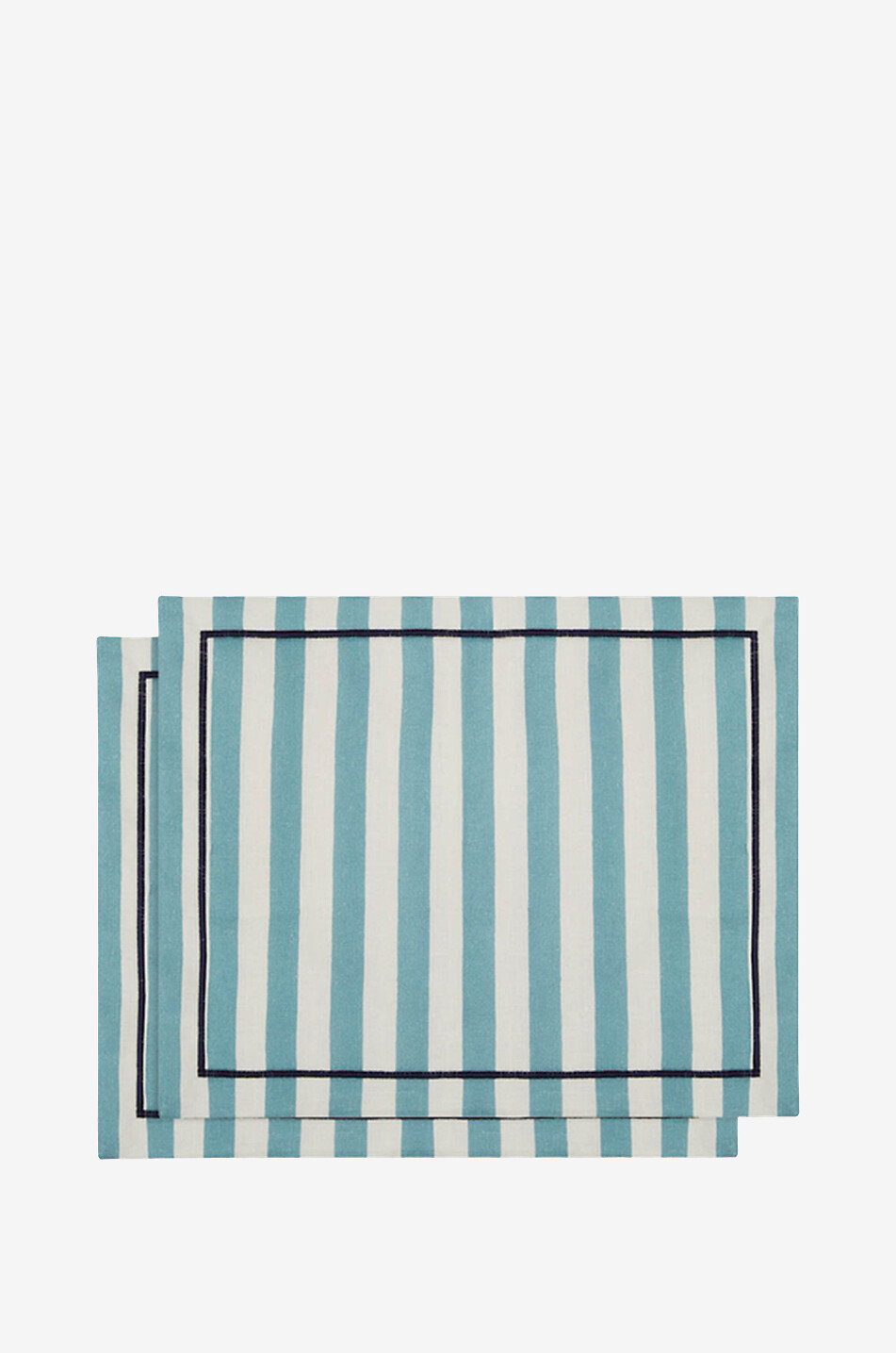 Riviera Sky set of 2 linen napkins