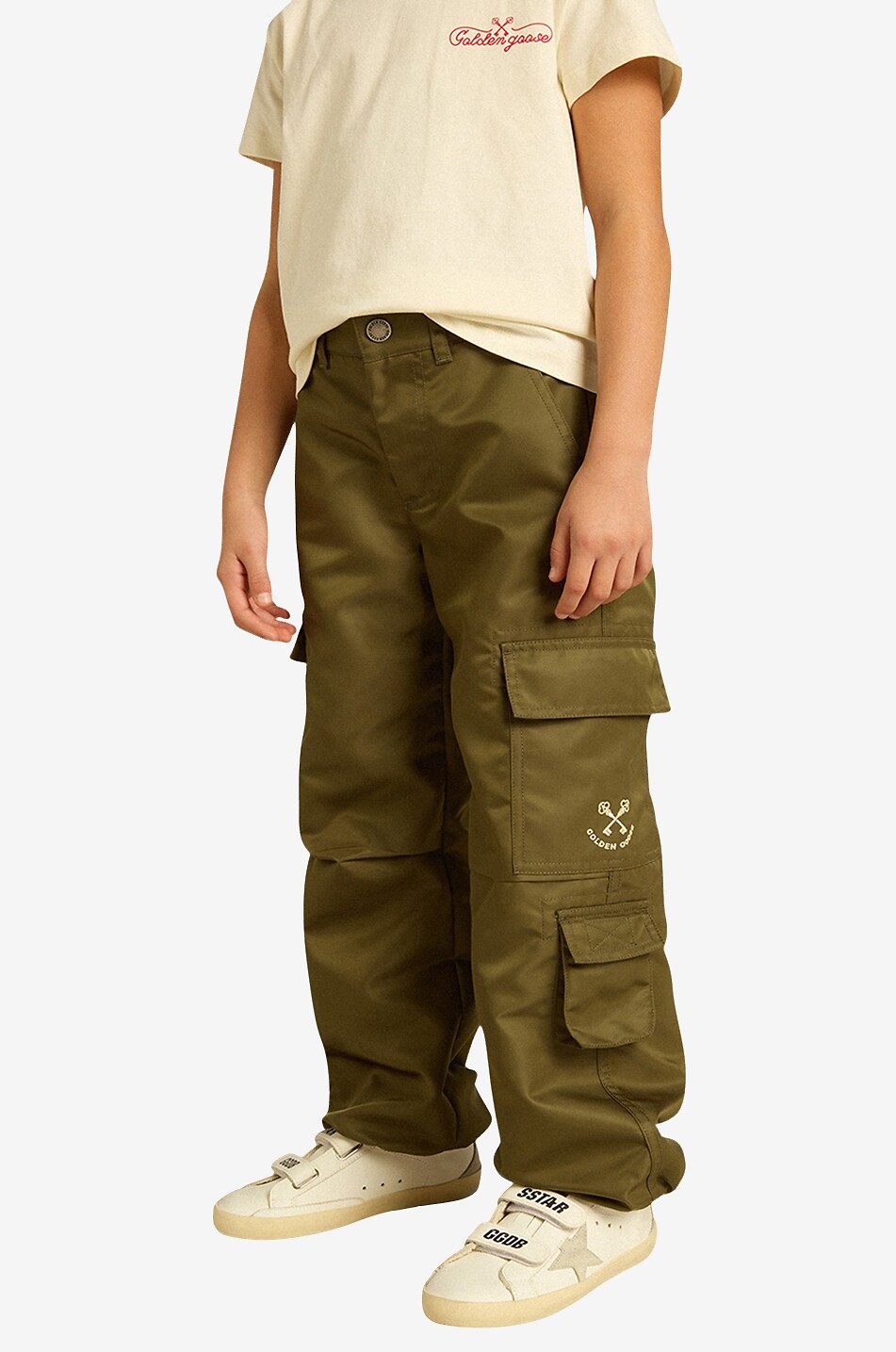 Golden Keys children's nylon cargo trousers