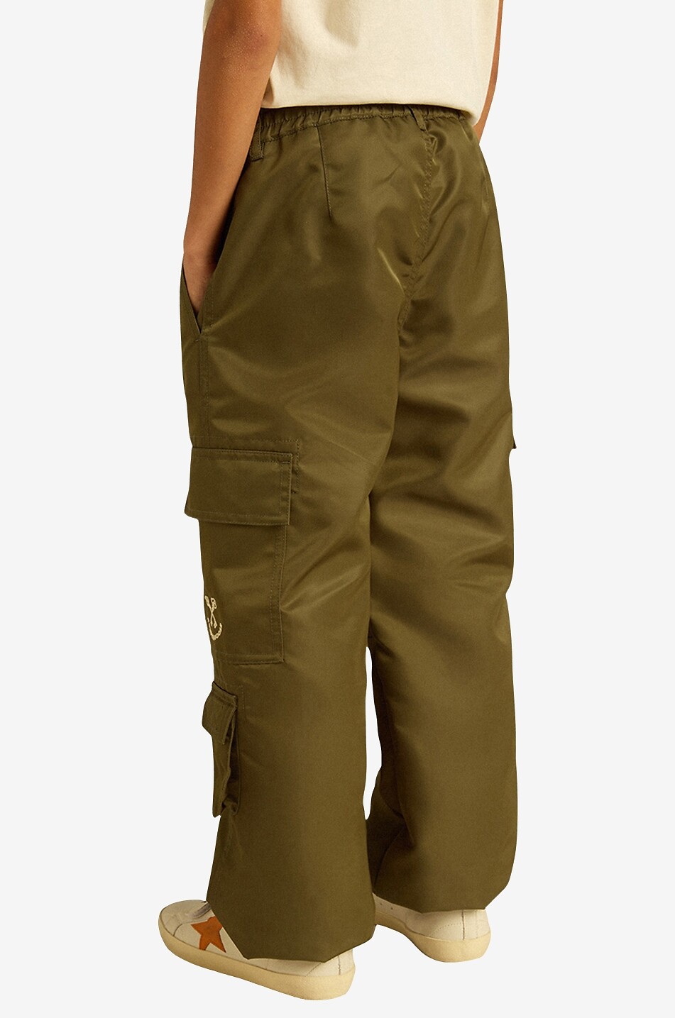 Pantalon cargo en nylon enfant Golden Keys