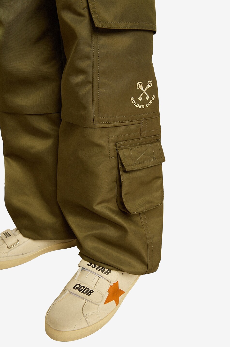 Pantalon cargo en nylon enfant Golden Keys