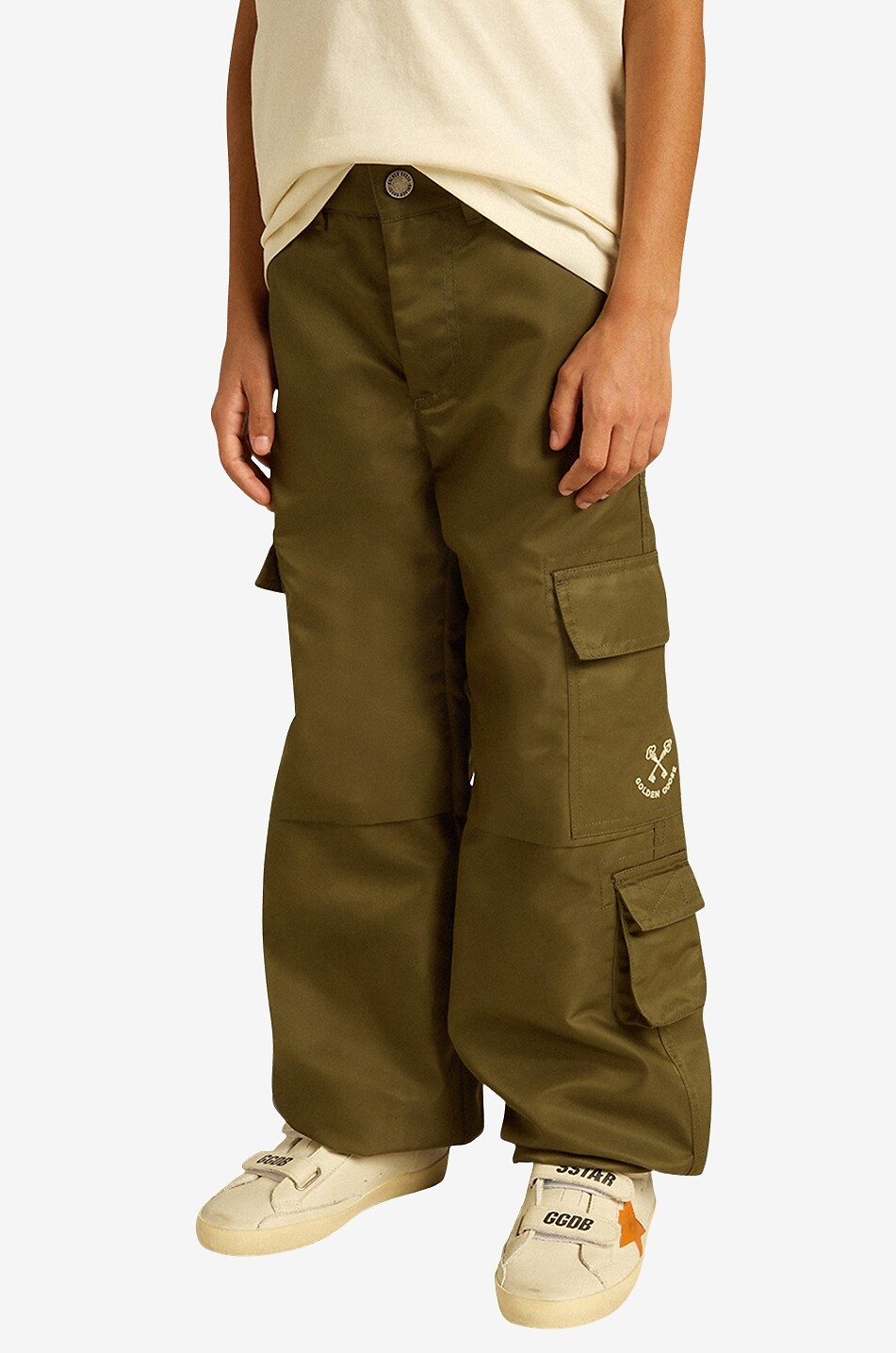 Pantalon cargo en nylon enfant Golden Keys