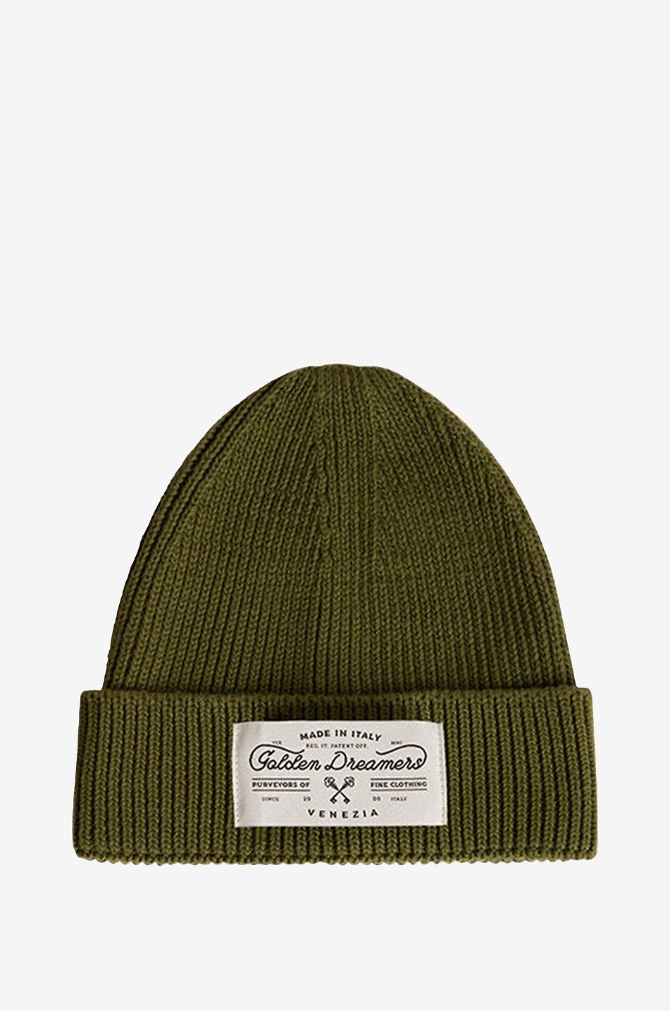 GOLDEN GOOSE Gerippte Jungen-Baumwollmütze Golden Dreamers Junge KHAKI 1