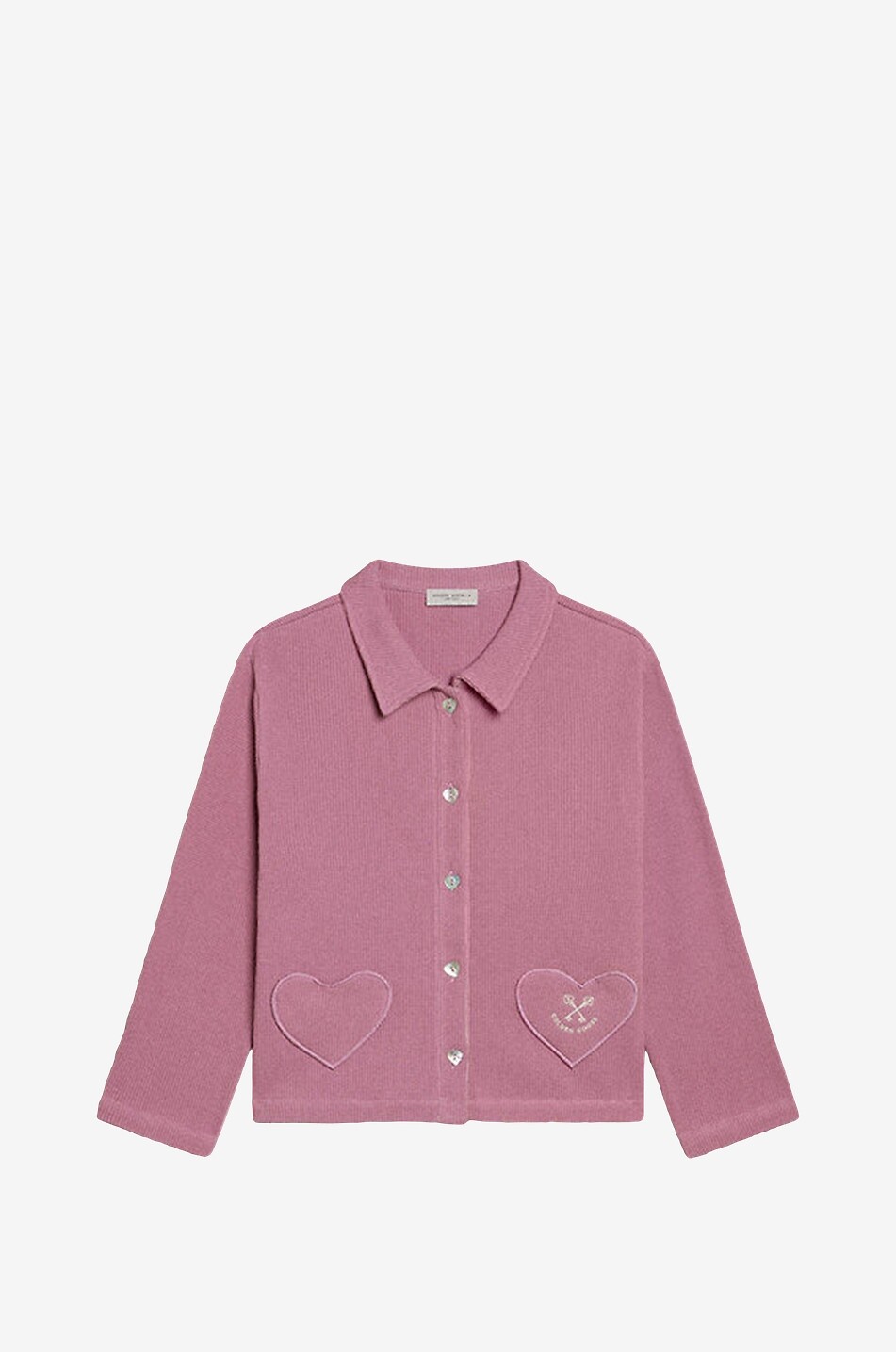 Cardigan surchemise gaufré fille Heart Pocket