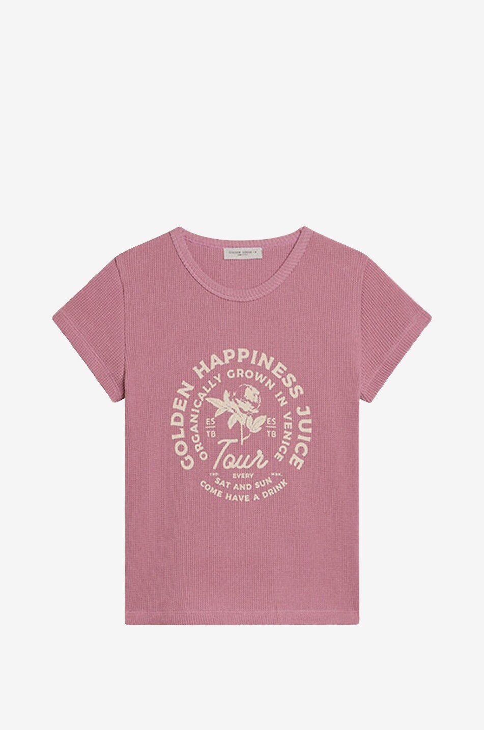 Edna Happiness Juice girl's wafle jersey T-shirt
