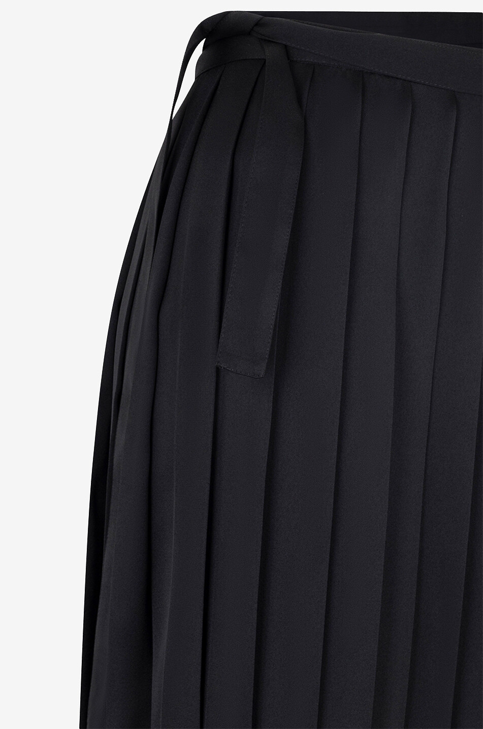 FABIANA FILIPPI Jupe portefeuille plissée midi en crêpe Femme NOIR 3