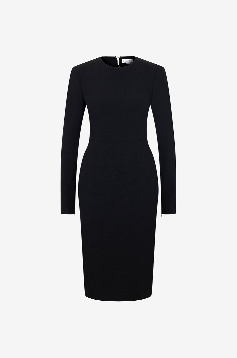 Fitted T-Shirt long-sleeved wool sheath dress