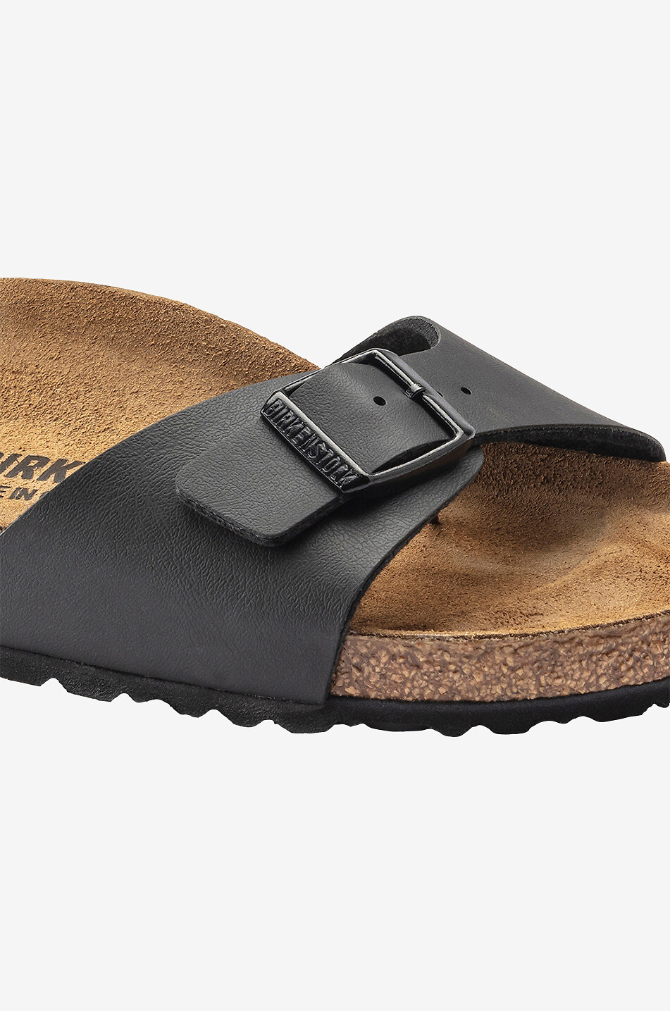 BIRKENSTOCK Flache Pantoletten aus Birko-Flor Madrid BS Herren SCHWARZ 5
