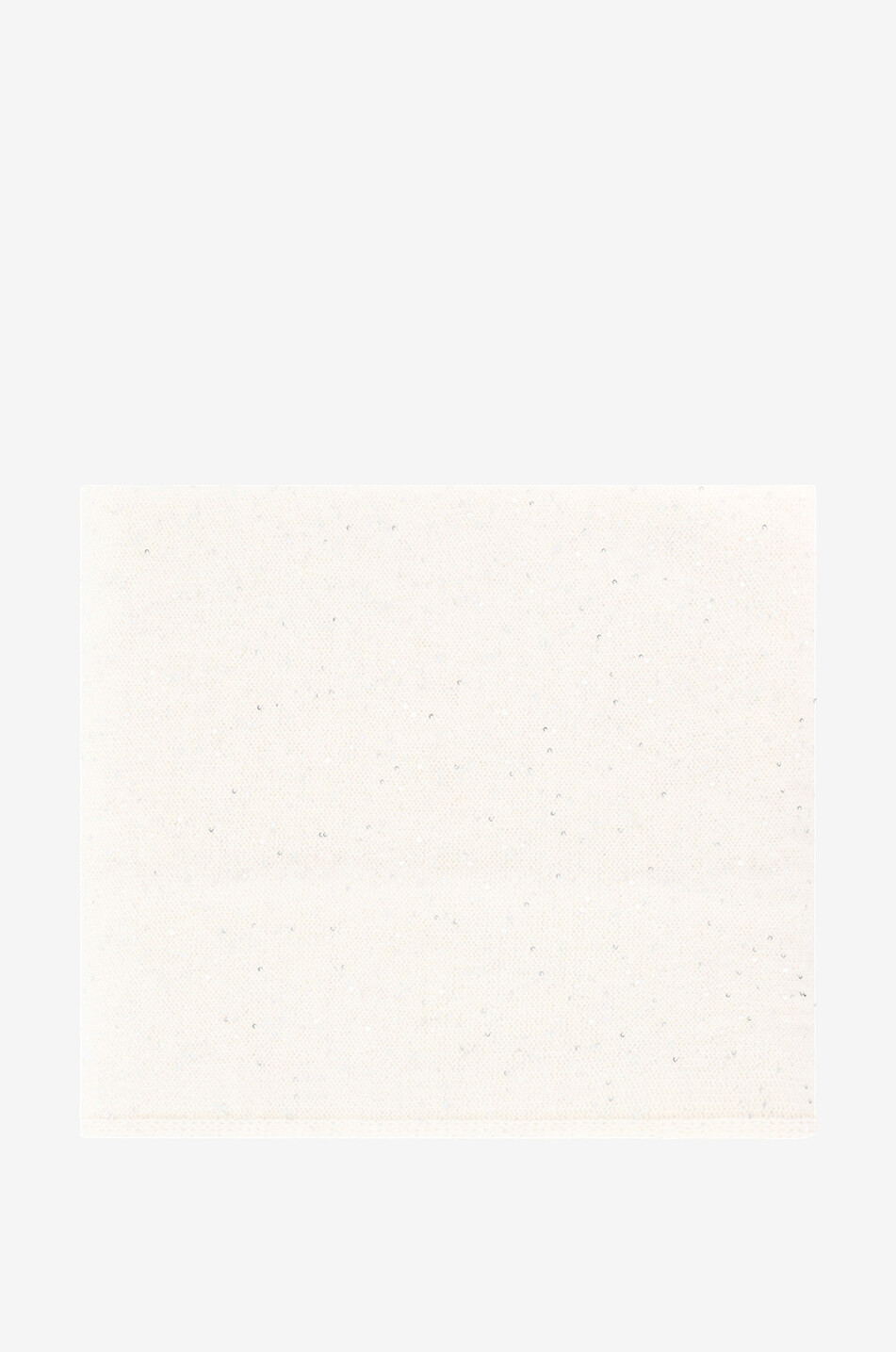 FABIANA FILIPPI Écharpe en maille duveteuse à sequins Femme BLANC CASSE 1