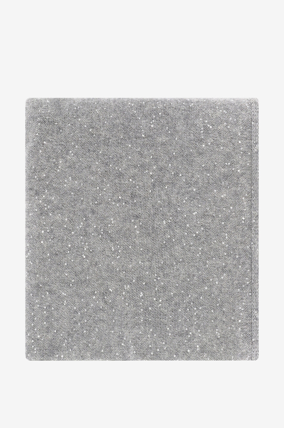 FABIANA FILIPPI Écharpe en maille duveteuse à sequins Femme GRIS 1