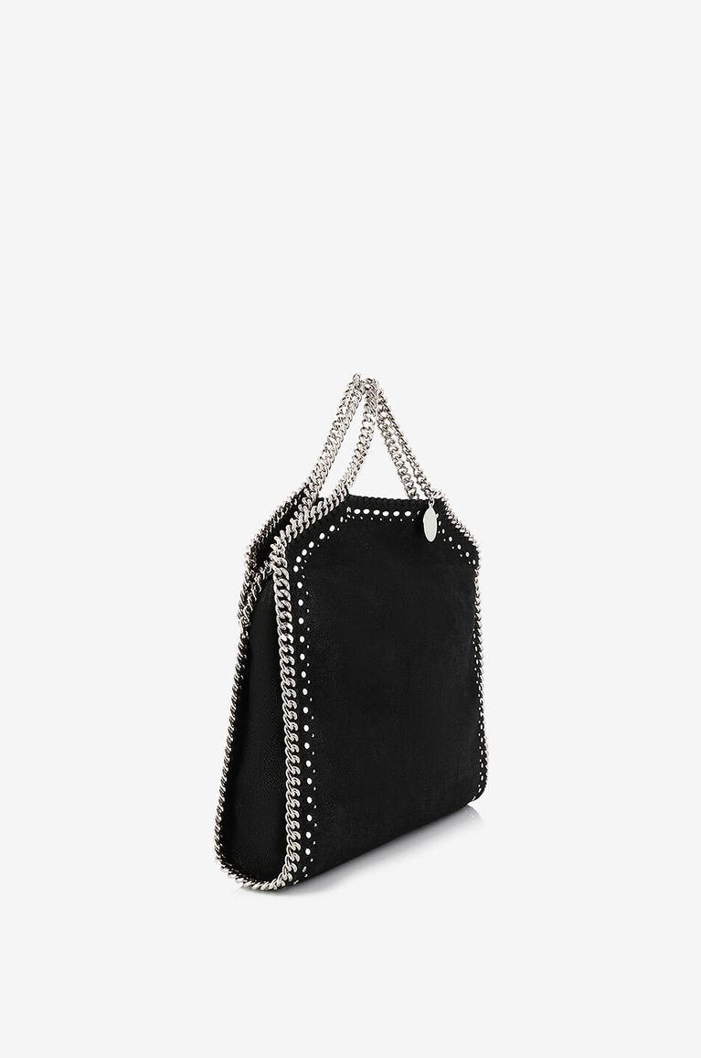 STELLA McCARTNEY Nietenbesetzter Kunstwildledershopper Falabella Damen SCHWARZ 2