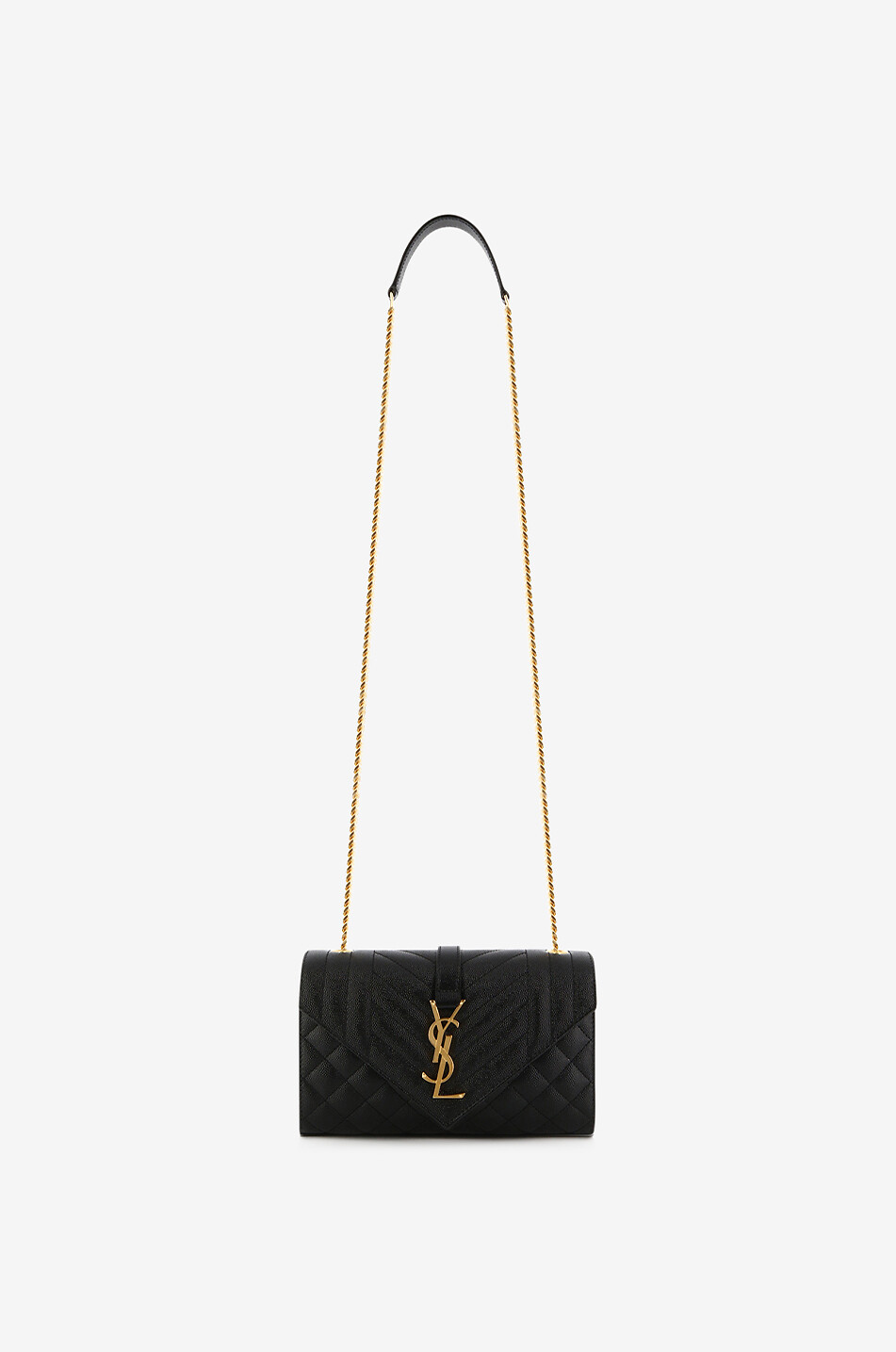 Texturierte Lederschultertasche Envelope Small Mix Matelassé