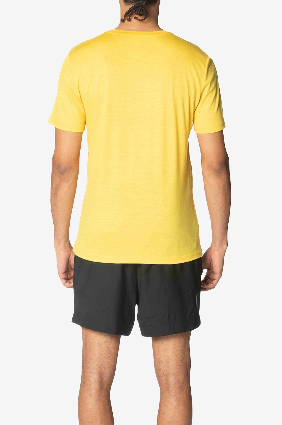 EMYUN T-shirt à manches courtes en laine mérinos Nyon Homme JAUNE 3