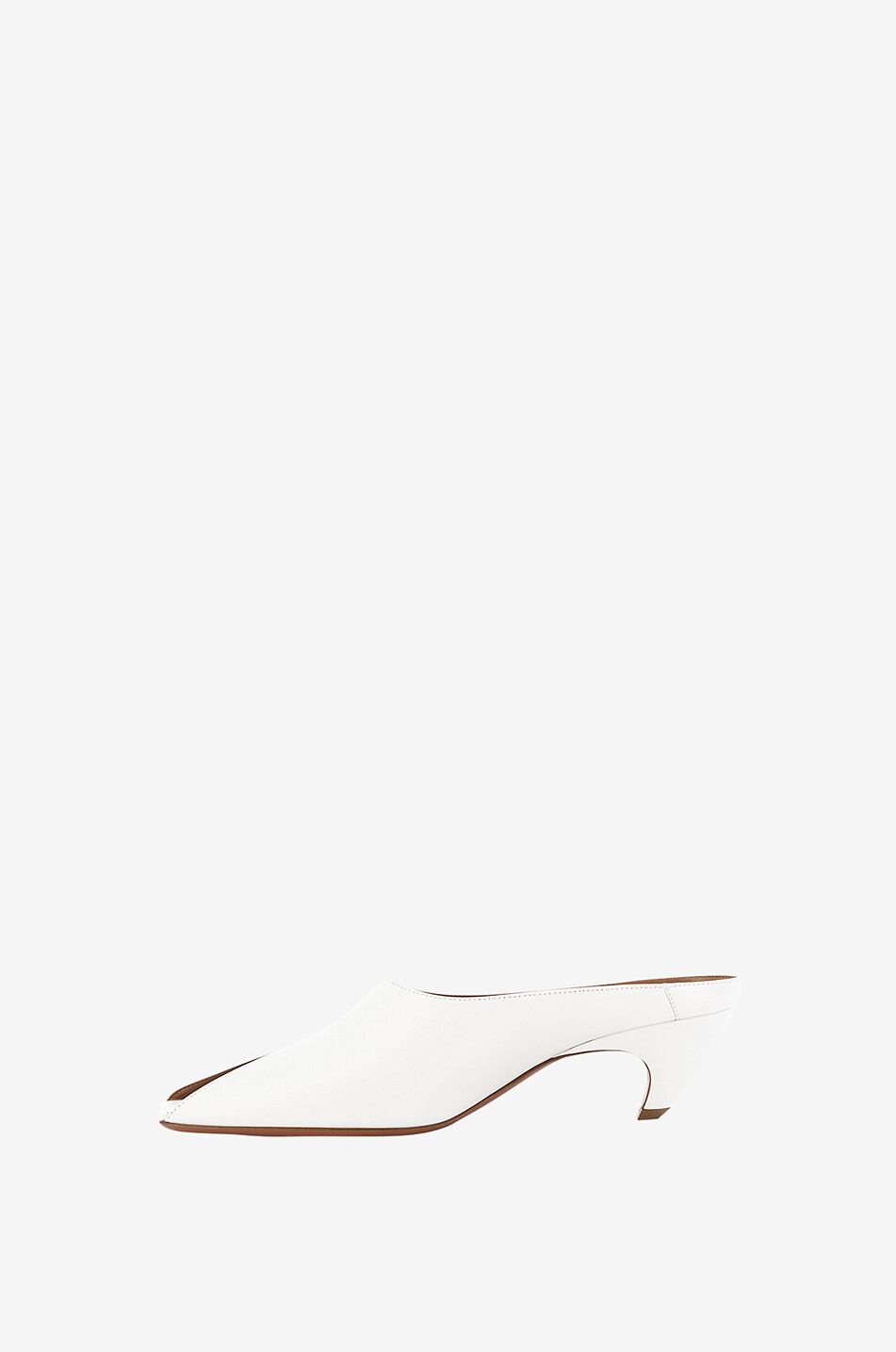 ALAÏA Spike 55 open-toe kitten heel mules Women EGGSHELL 3