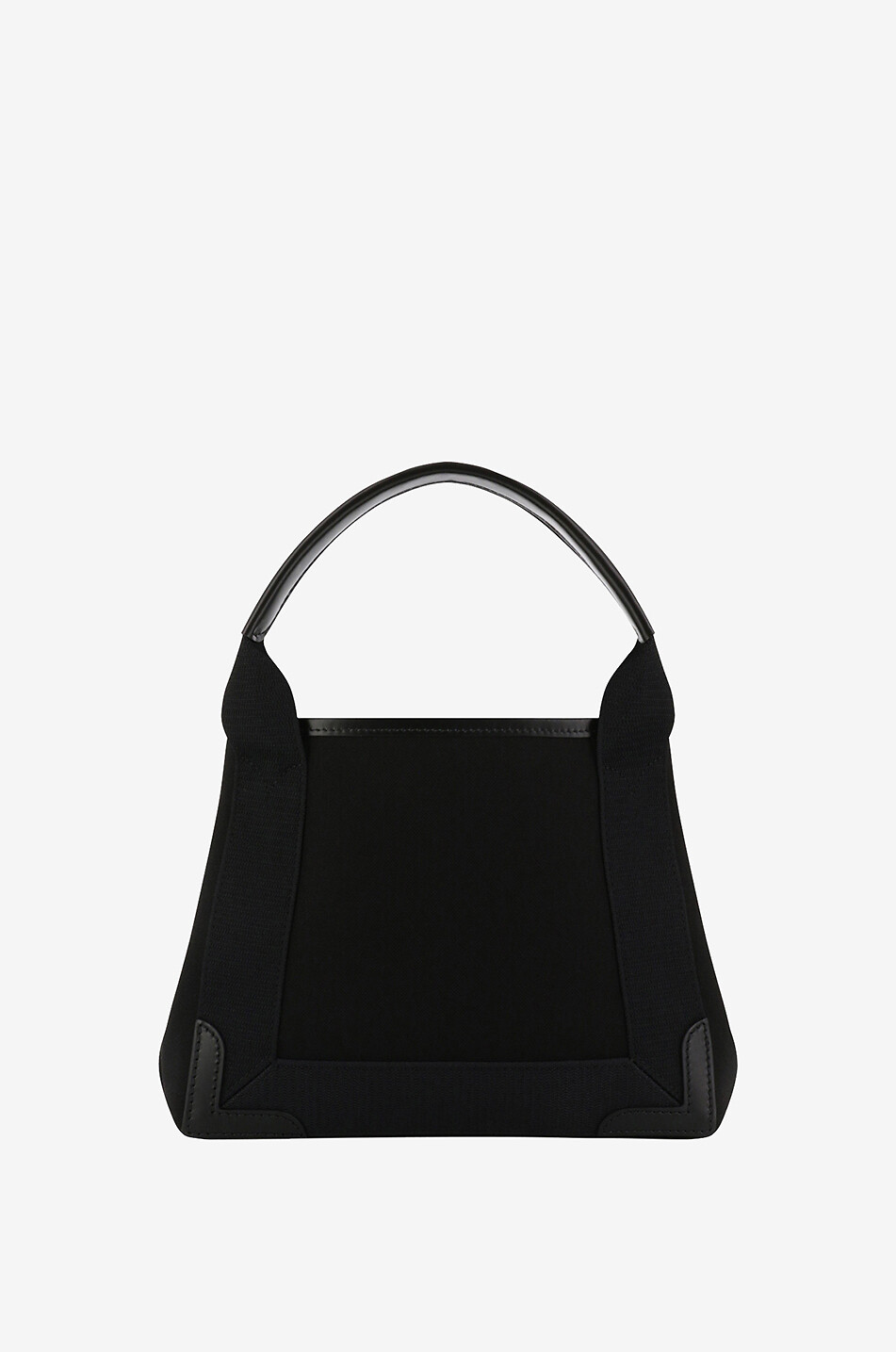 BALENCIAGA Kleiner Shopper aus Bio-Baumwolle und Leder Navy XS Damen SCHWARZ 3