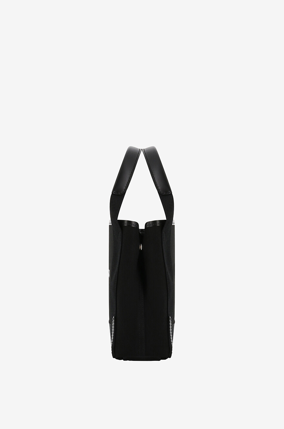 BALENCIAGA Kleiner Shopper aus Bio-Baumwolle und Leder Navy XS Damen SCHWARZ 4