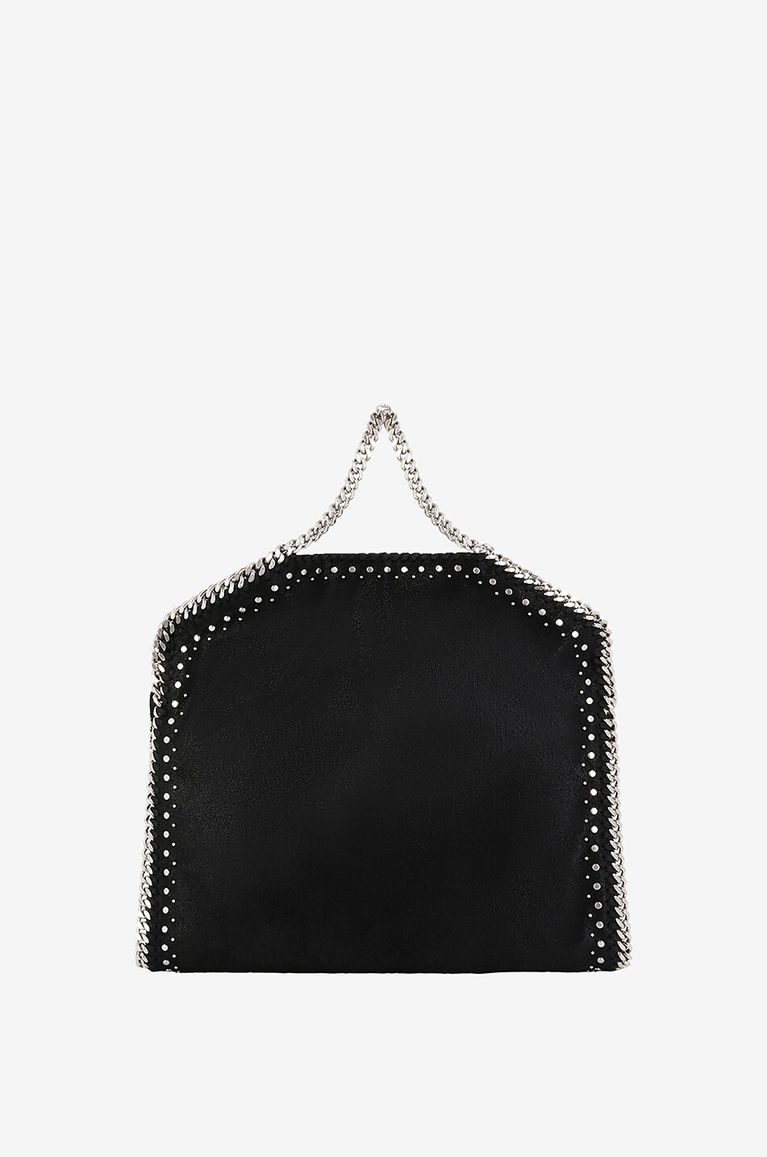 STELLA McCARTNEY Nietenbesetzter Kunstwildledershopper Falabella Damen SCHWARZ 3