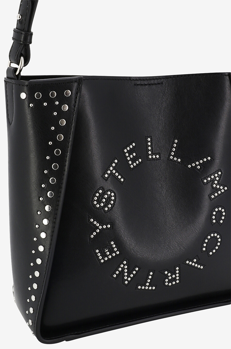 Sac porté croisé en cuir synthétique et clous Stella Logo