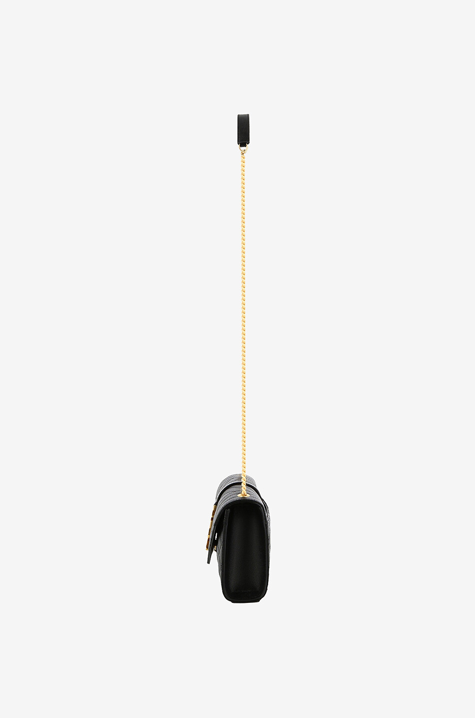 SAINT LAURENT PARIS Texturierte Lederschultertasche Envelope Small Mix Matelassé Damen SCHWARZ 4