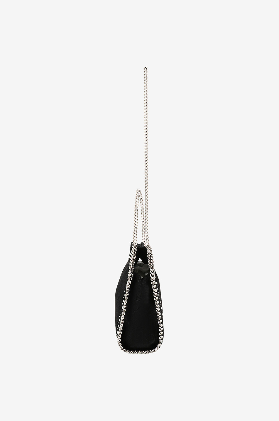 Nietenbesetzte Schultertasche aus Kunstwildleder Falabella Mini