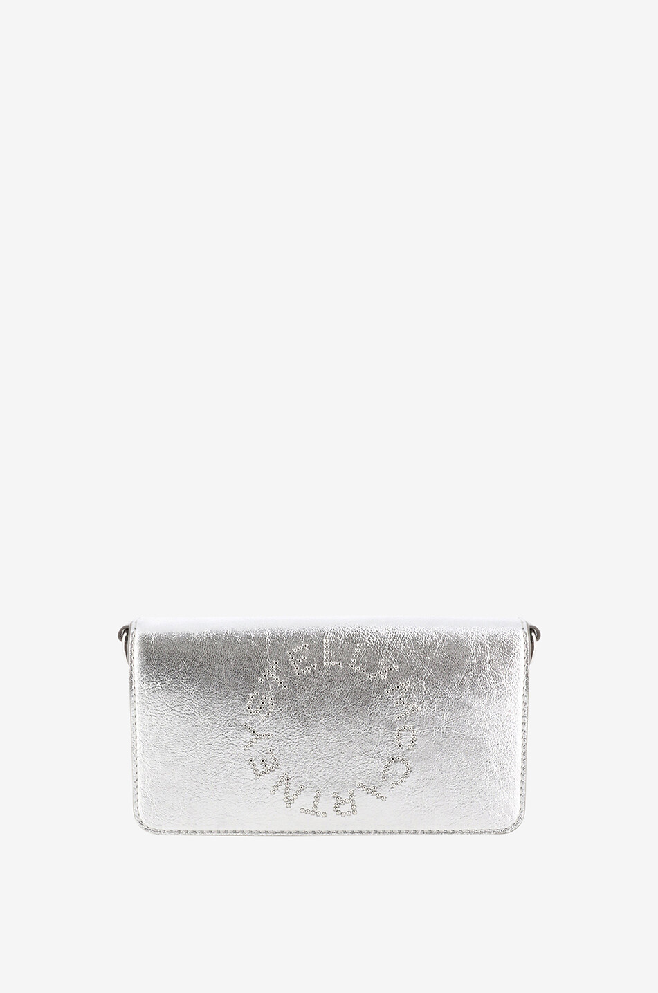 Metallic-Brieftasche mit Schultergurt Stella Logo