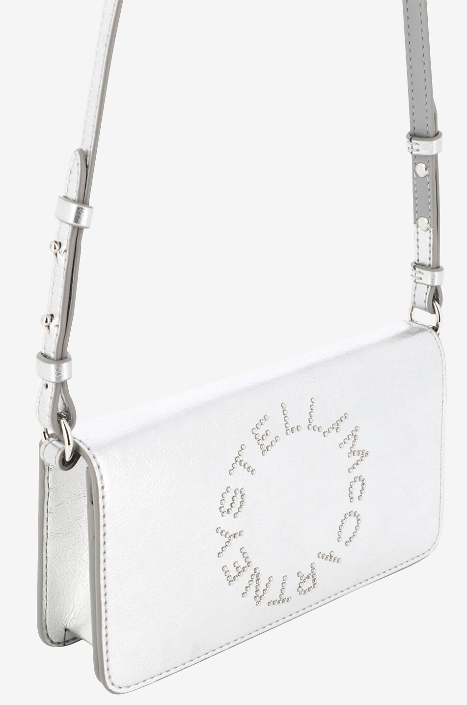 Sac portéfeuille métallisé à bandoulière Stella Logo