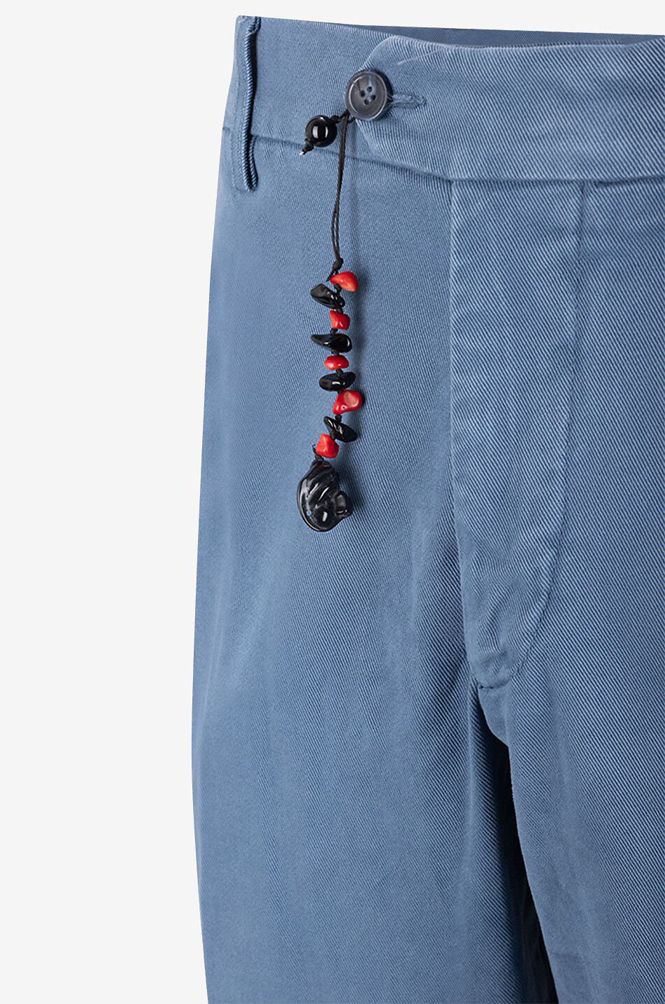 MARCO PESCAROLO Bundfaltenhose aus Baumwolle Vento Herren MITTELBLAU 3
