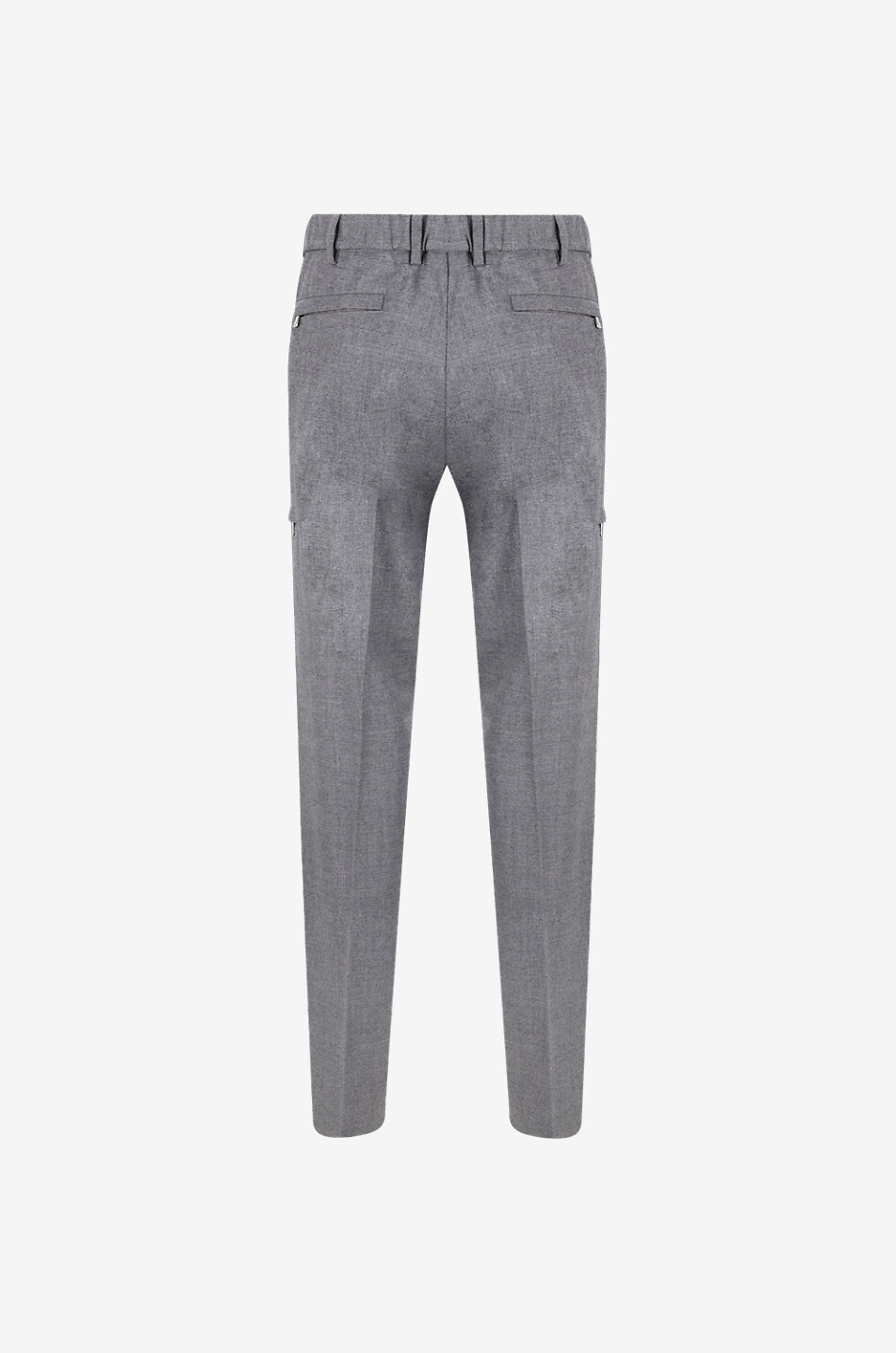 MARCO PESCAROLO Metis virgin wool slim fit trousers Men LIGHT GREY 2