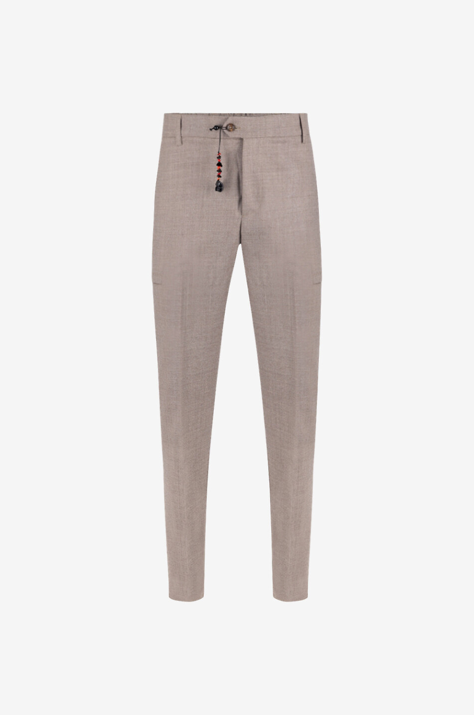 MARCO PESCAROLO Metis virgin wool slim fit trousers Men BROWN 1