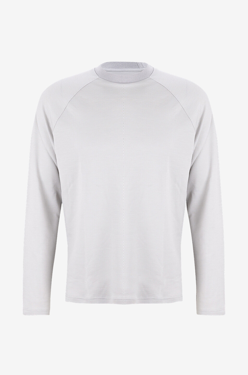 EMYUN Pull fin en laine mérinos Lenz Mock Neck Homme GRIS CLAIR 1