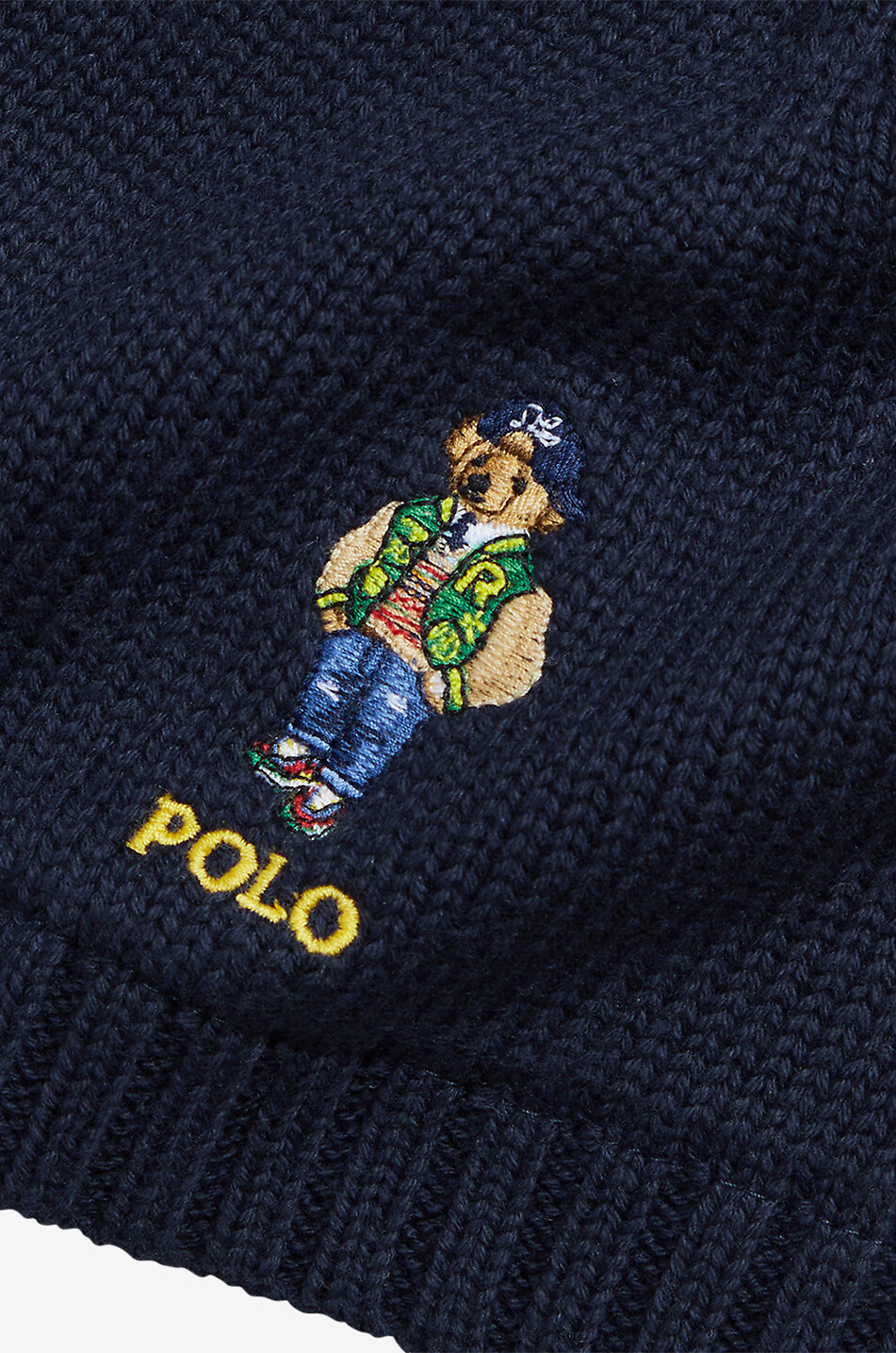 Varsity Polo Bear cotton baby beanie POLO RALPH LAUREN Bongenie