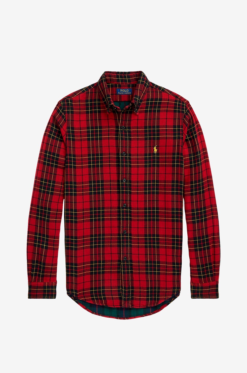 Custom Fit double-layer plaid shirt