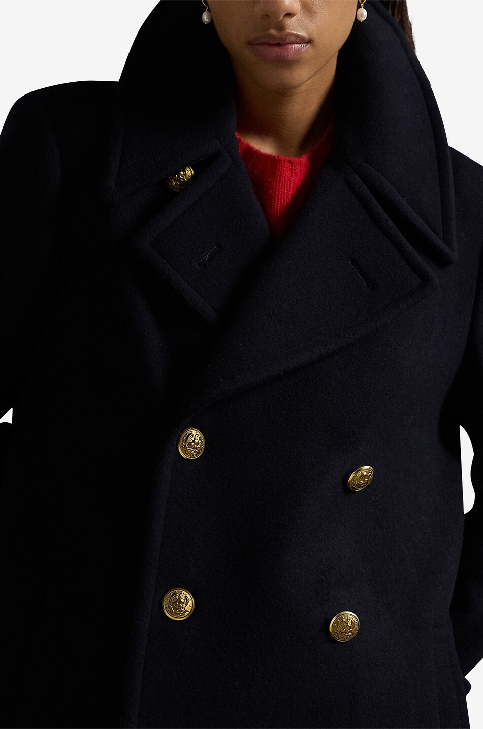 Ralph lauren wool coat womens deals