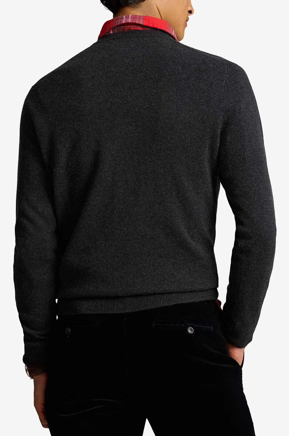 Dog intarsia jacquard knit cashmere jumper