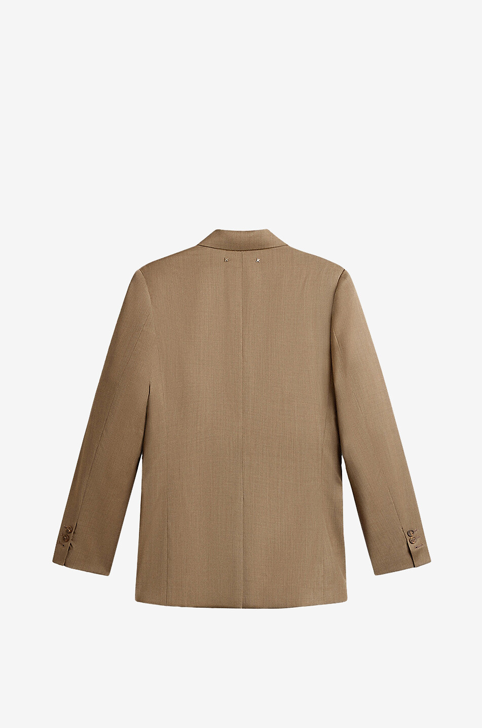 GOLDEN GOOSE Marghera single-breasted wool blazer Women CAMEL 2